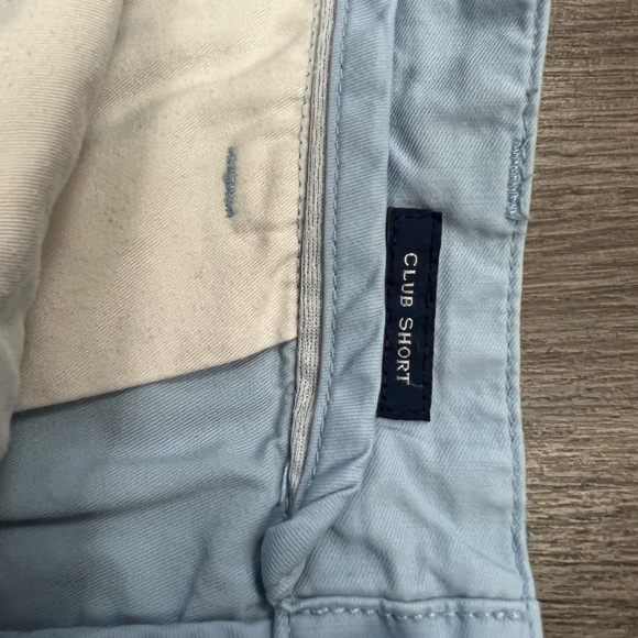 Vineyard Vines Solid Blue Chino Club Shorts 36 - Picture 5 of 6